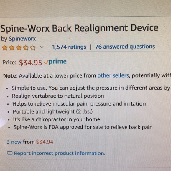 Spine-Work Back Realignment Device - Picture 3 of 5